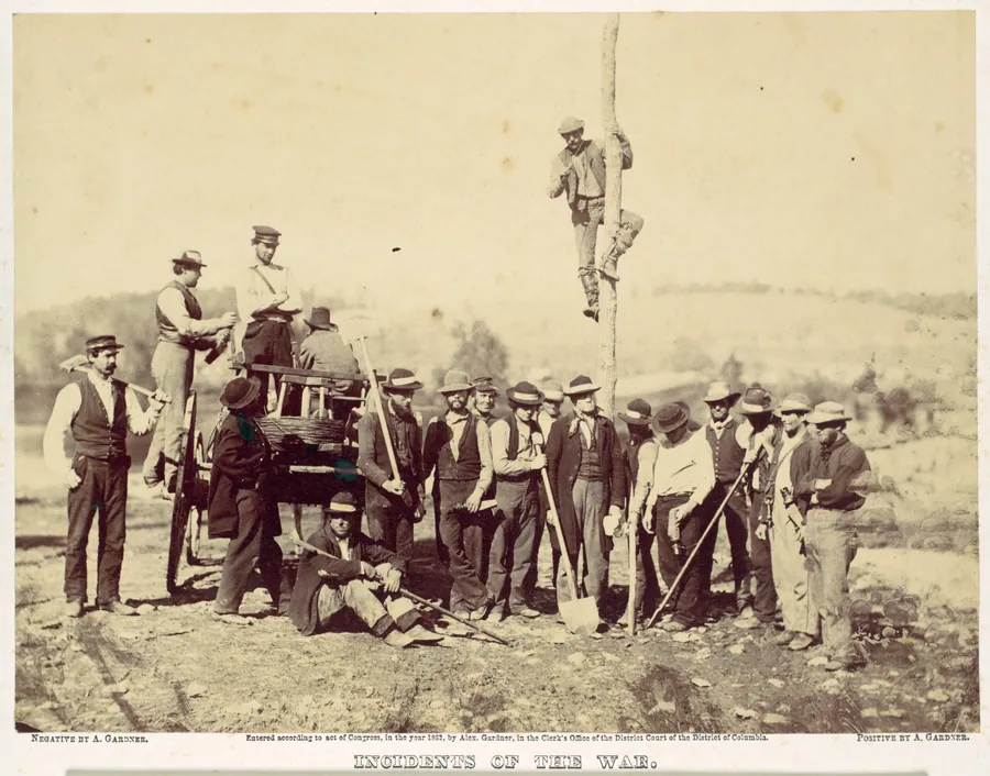 Military Telegraphic Corps, Army of the Potomac, Berlin, October 1862 by Alexander Gardner