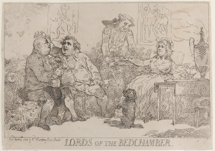 Lords of the Bedchamber by Thomas Rowlandson