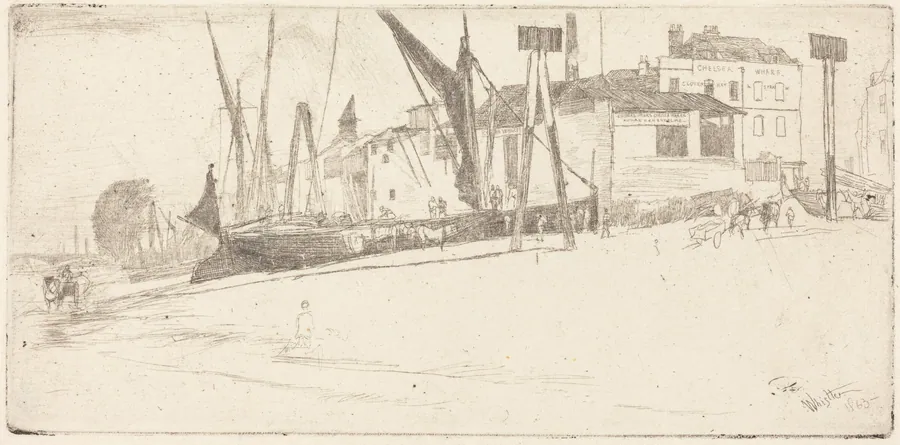 Chelsea Wharf by James McNeill Whistler