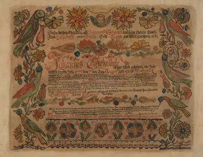 Pa. German Birth Certificate