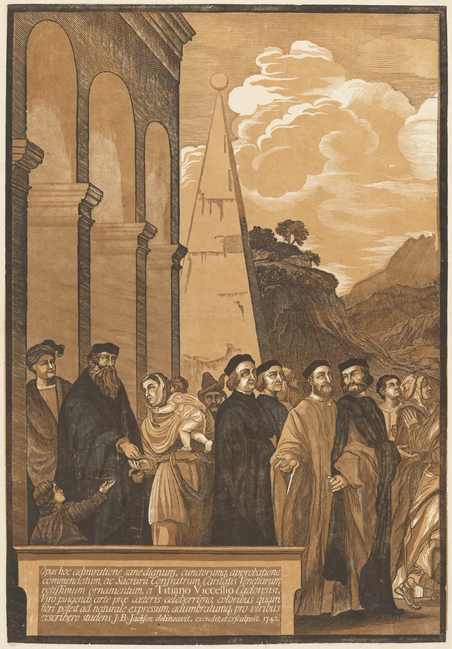 Presentation of the Virgin in the Temple (Left Panel) by John Baptist Jackson