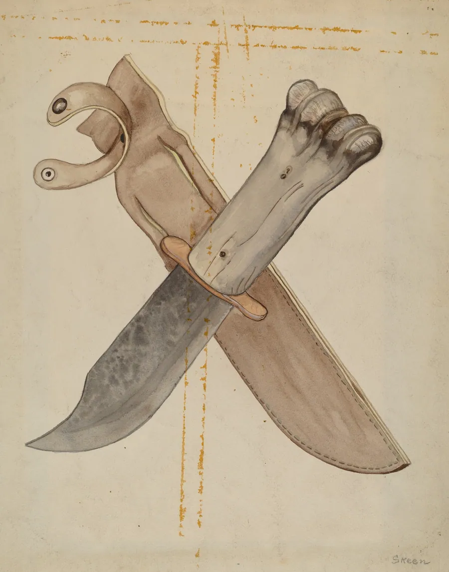 Knife and Sheath by Jesse W. Skeen