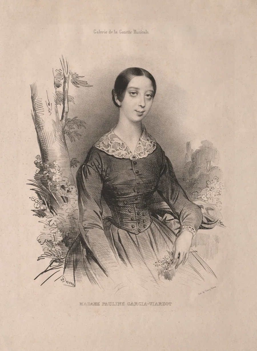 Madame Pauline Garcia-Viardot by Achille Devéria