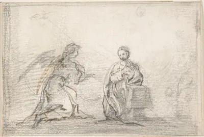 The Annunciation (Angel Approaching from Left)