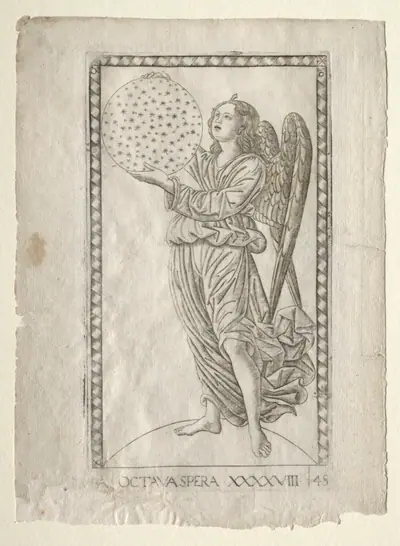 The Angel of the Eighth Sphere (from the Tarocchi, series A:  Firmaments of the Universe, #48)