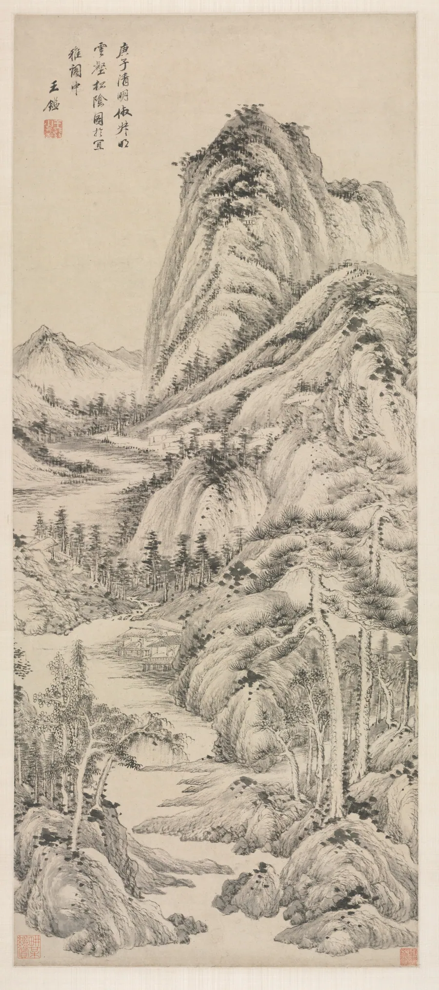 Shade of Pines in a Cloudy Valley by Wang Jian