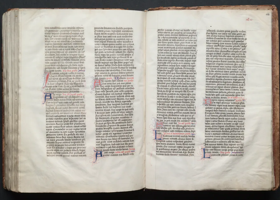 The Gotha Missal:  Fol. 153v, Text by Master of the Boqueteaux