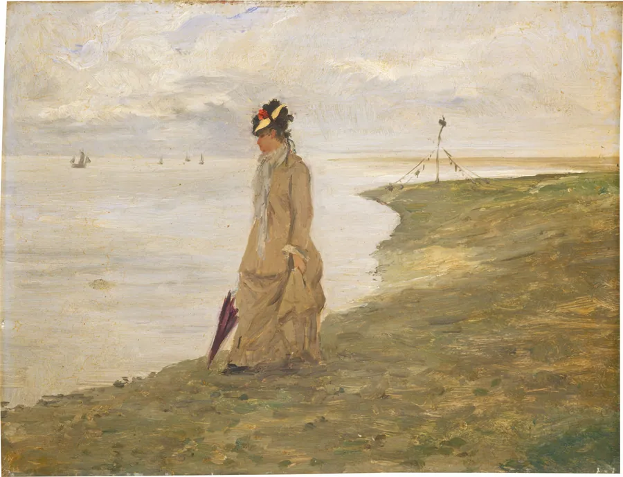 Woman by the Seaside by French 19th Century