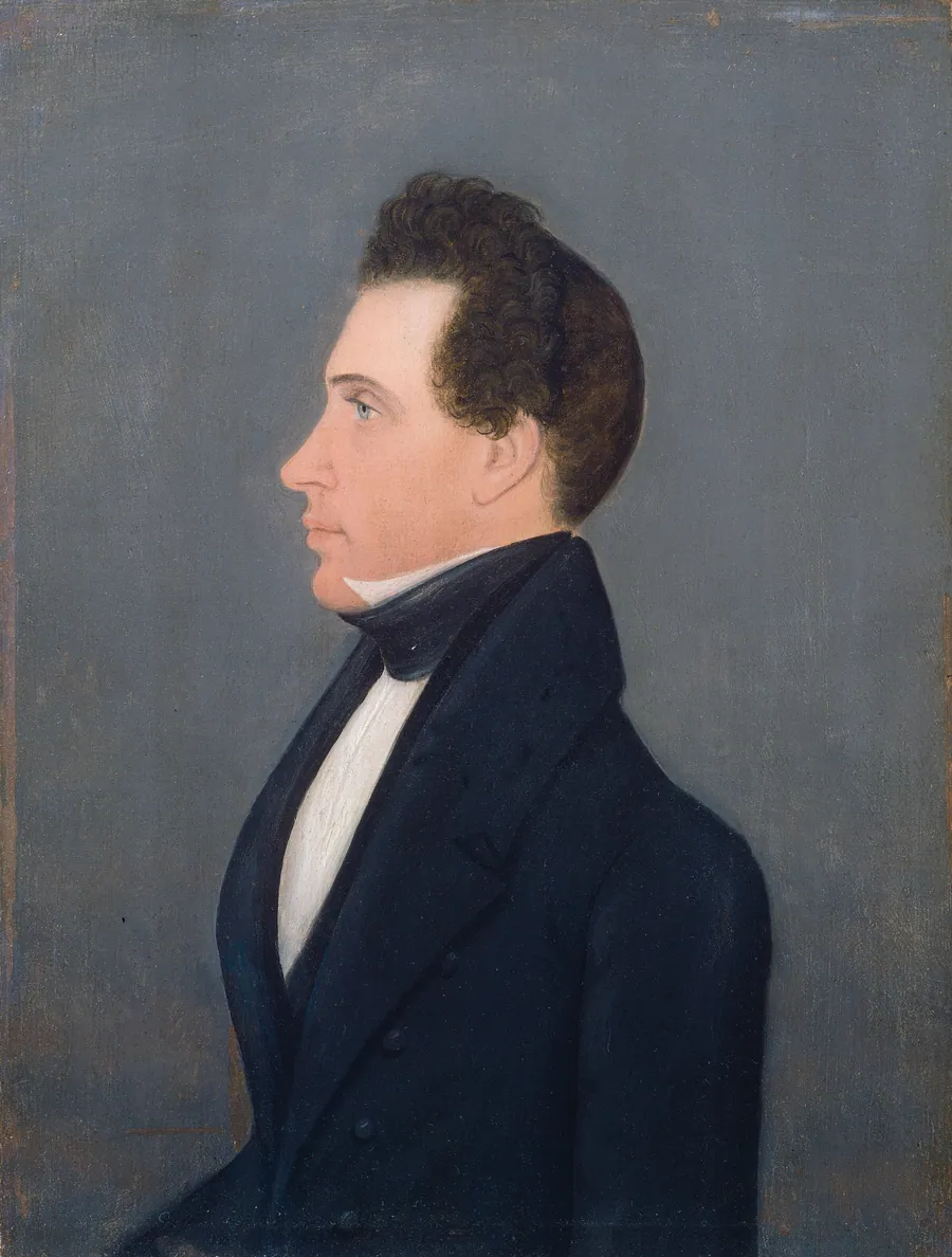 Profile Portrait of a Man by American 19th Century