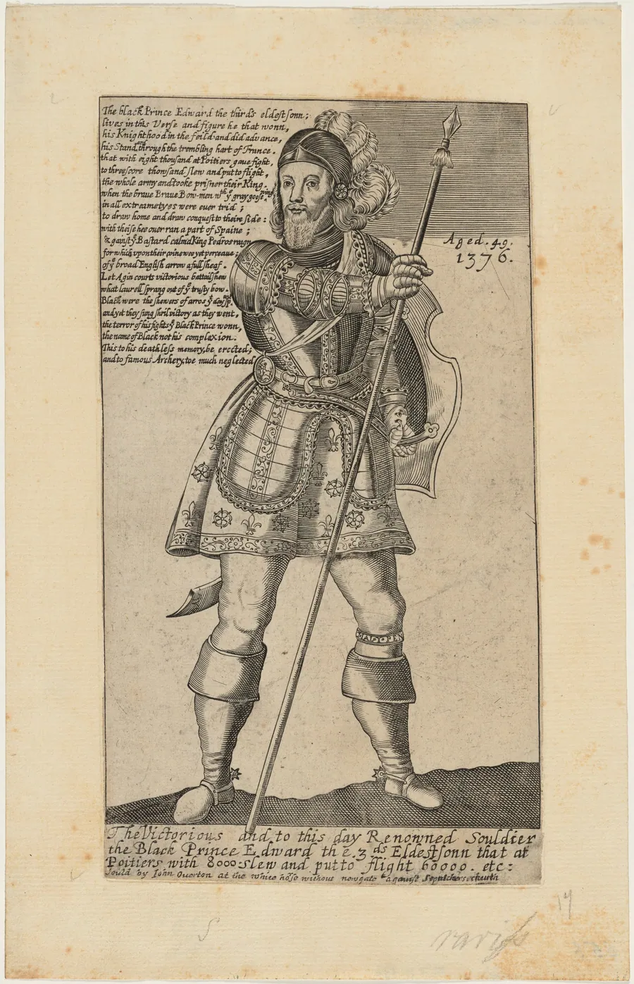 Edward, the Black Prince at the Age of 49 by Thomas Cecil