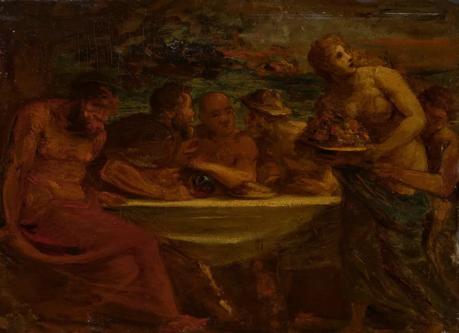 Feast of the Gods by Honoré Daumier