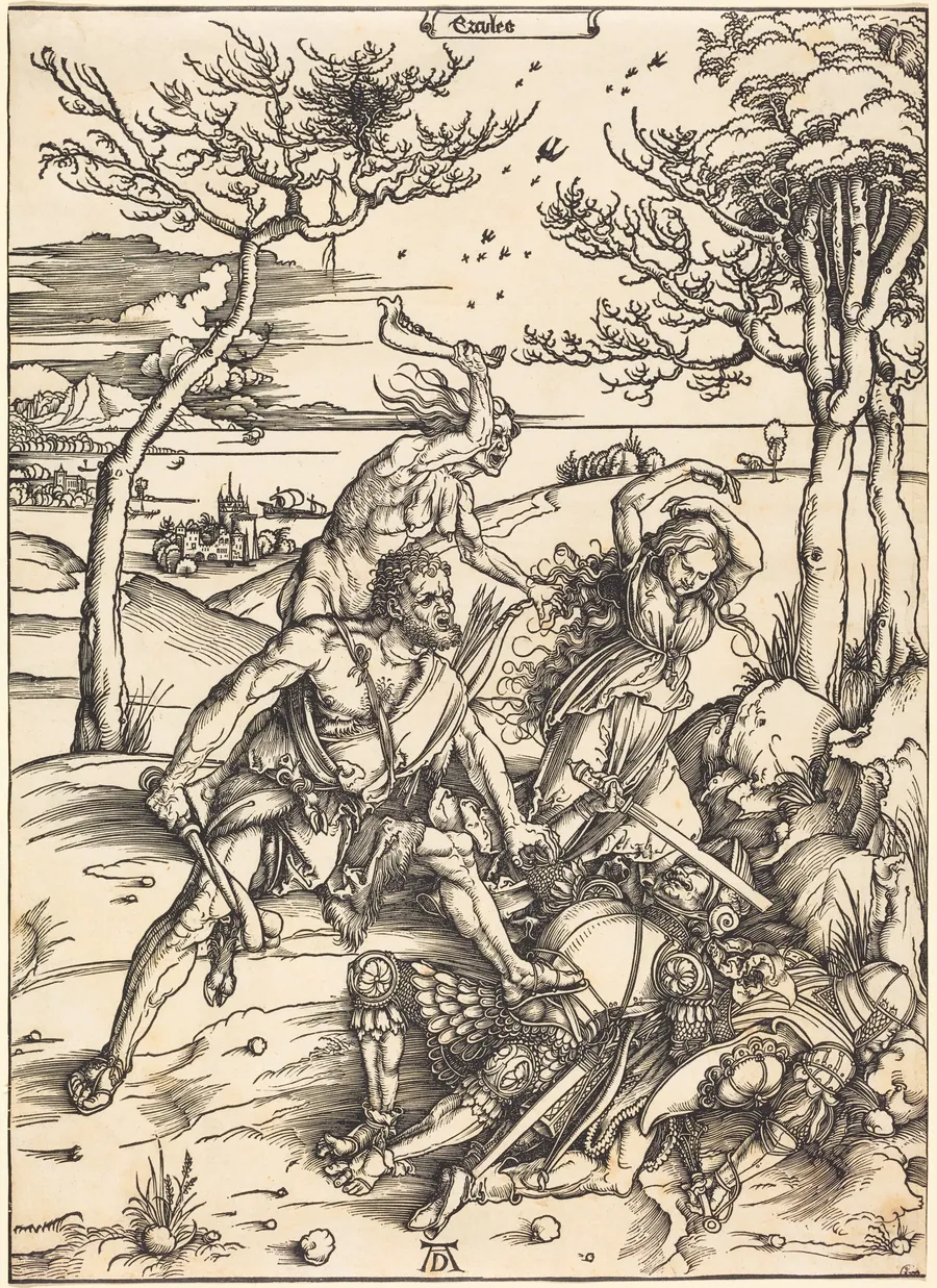 Hercules Conquering Cacus ("Ercules") by Albrecht Dürer