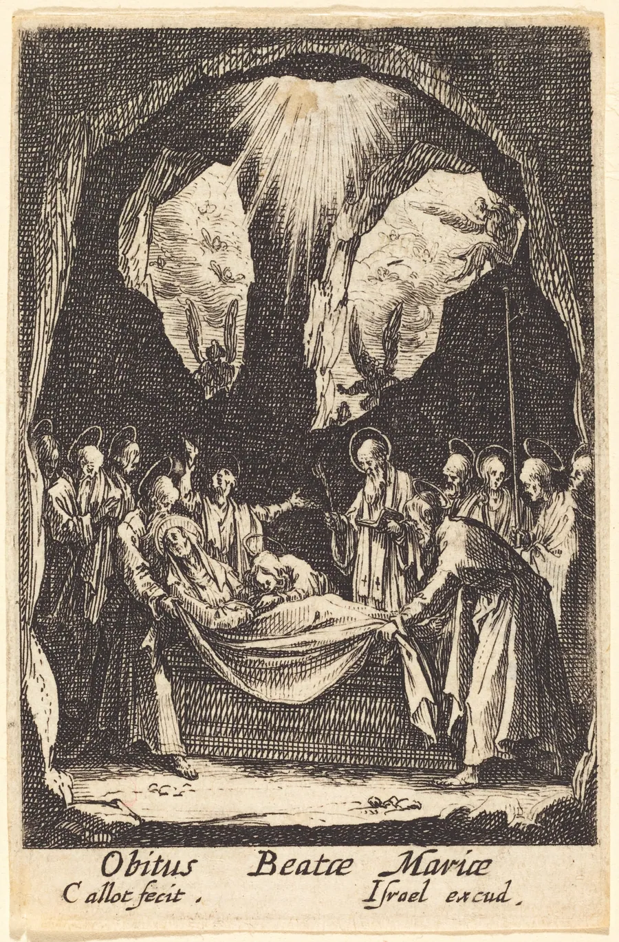 The Burial of the Virgin by Jacques Callot