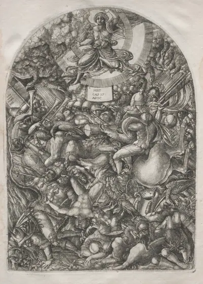 The Apocalypse:  The Angel in the Sun Calling the Birds of Prey