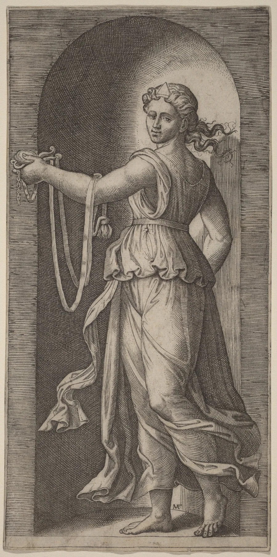 Temperance by Marcantonio Raimondi