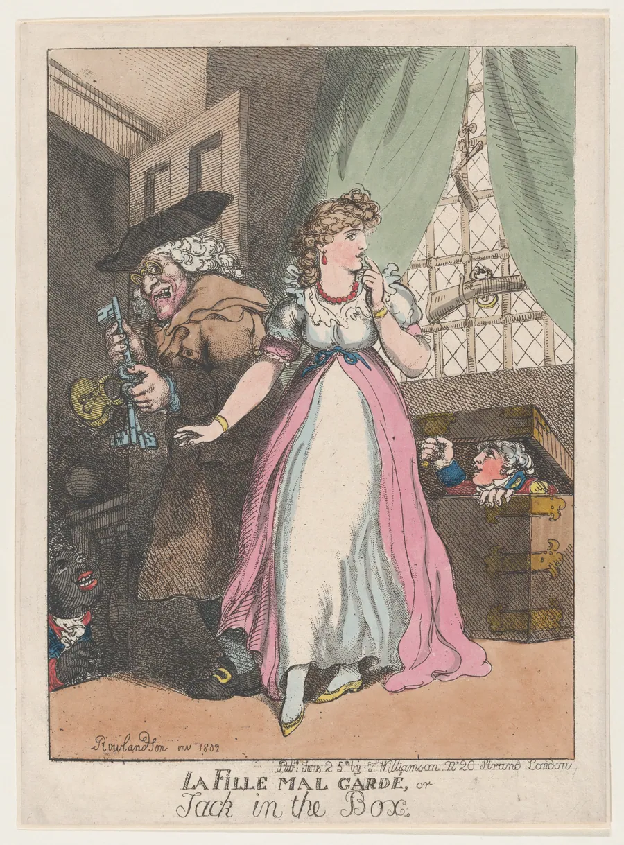 La Fille Mal Gardé, or Jack in the Box by Thomas Rowlandson
