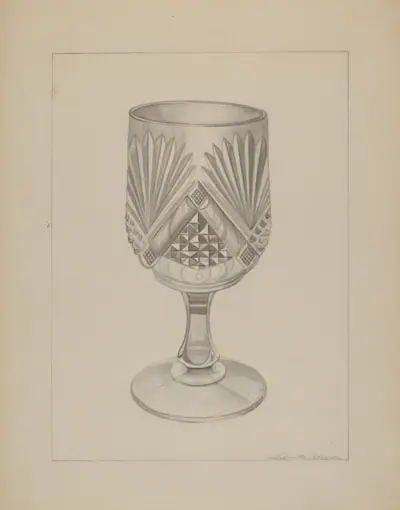 Molded Water Glass