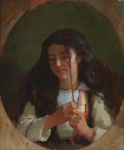 Study of a Young Girl, Pont Aven