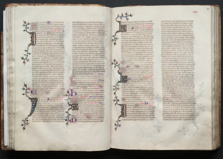 The Gotha Missal:  Fol. 37v, Text by Master of the Boqueteaux