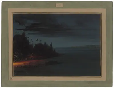 Spearing by Torchlight