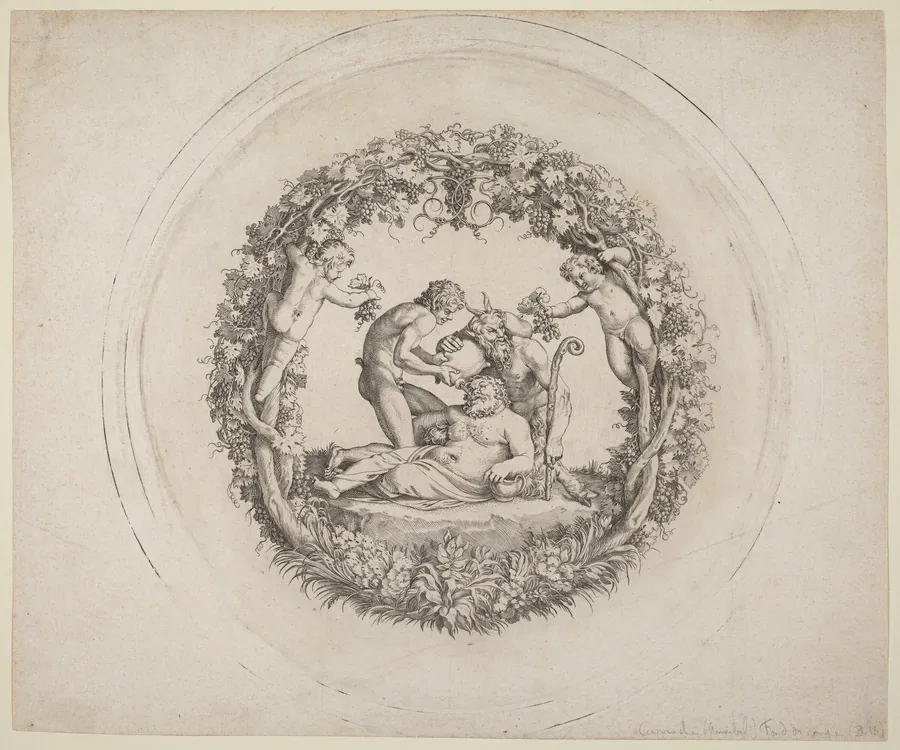 The Drunken Silenus ("The Tazza Farnese") by Annibale Carracci
