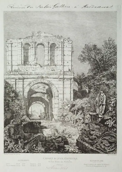 Ruins of the Gallien Palace in Bordeaux