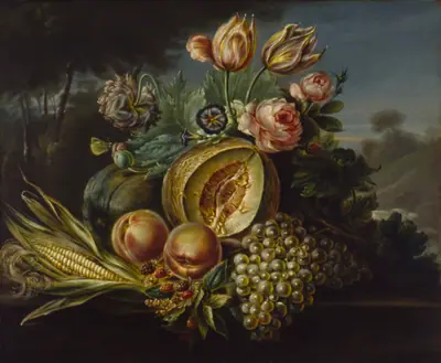Still Life with Fruit and Flowers