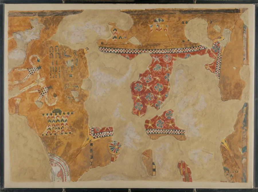 Horse Cloth and Chariot Fittings, Tomb of Qenamun by Norman de Garis Davies