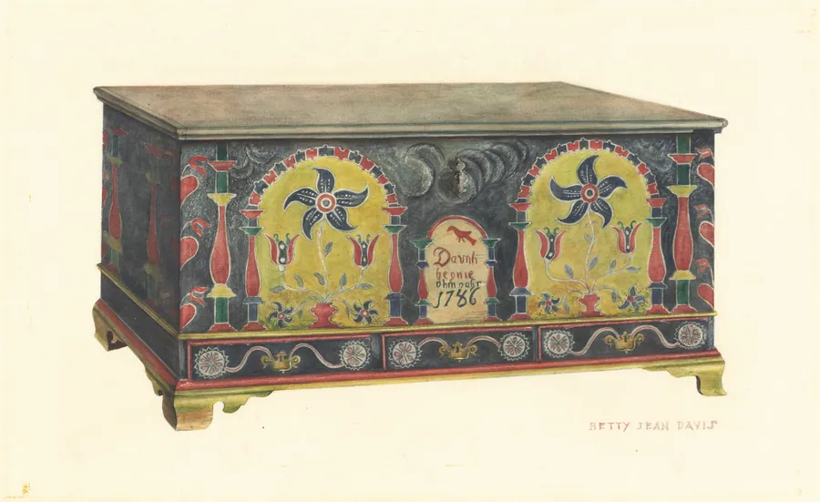 Pennsylvania German Chest by Betty Jean Davis