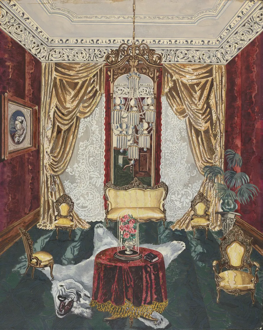 Townhouse Parlor, 1869 by Perkins Harnly