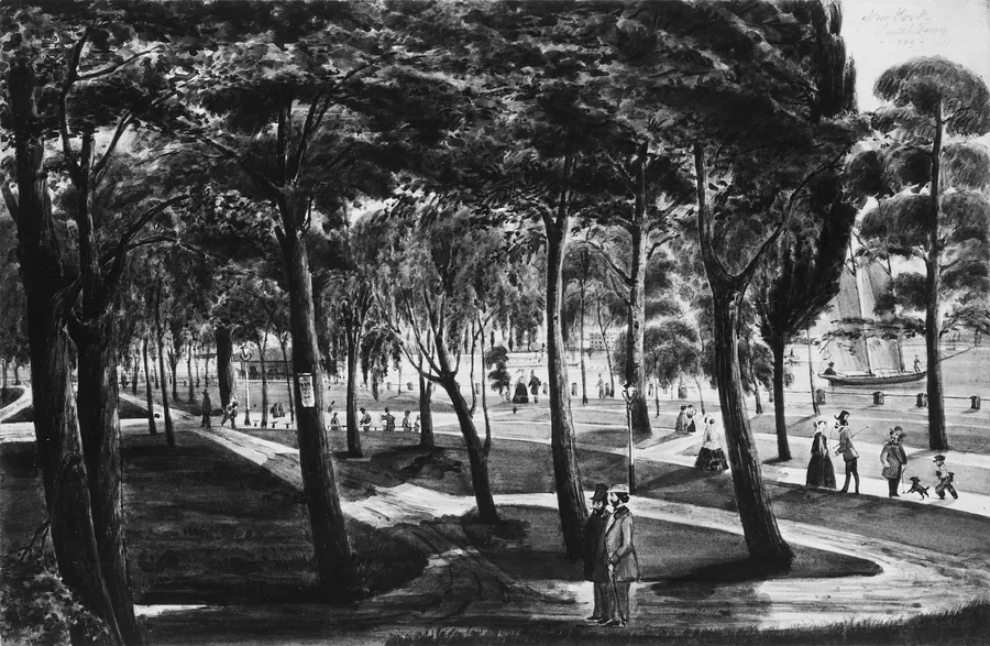 Battery Park, New York by Christian Gottlieb Cantzlier