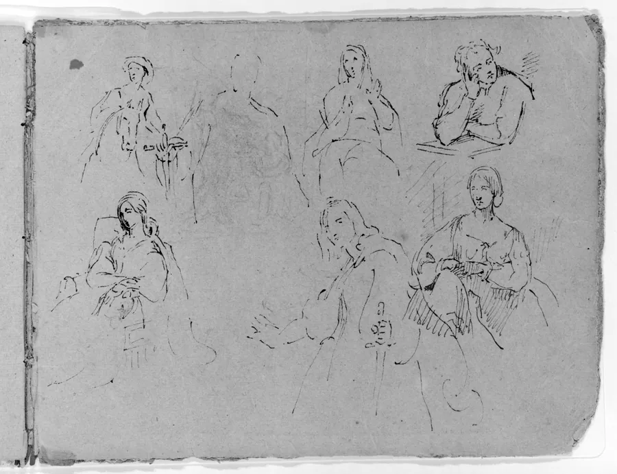 Inside Back Cover (from Sketchbook) by Thomas Sully