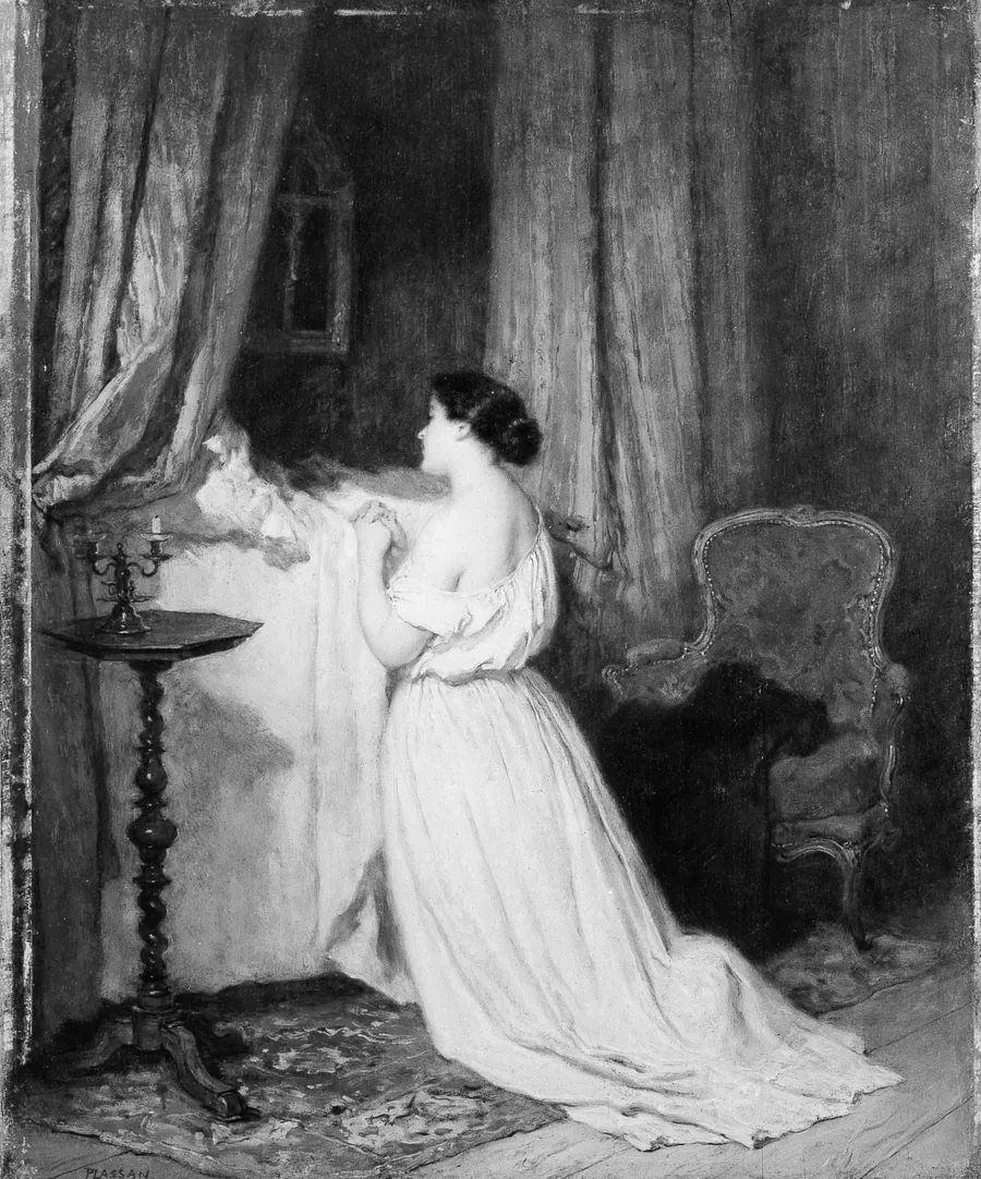 Mother and Child by Antoine-Emile Plassan