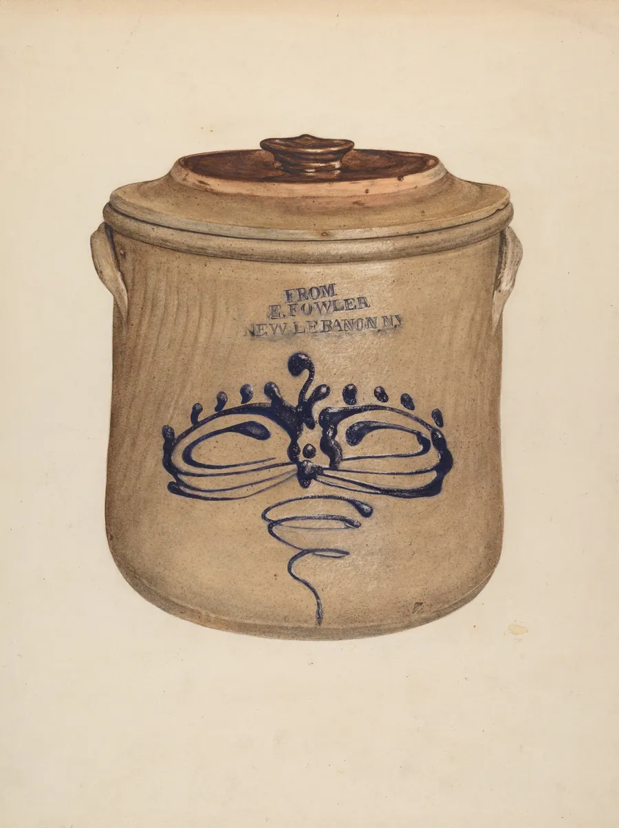 Crock with Cover by Yolande Delasser