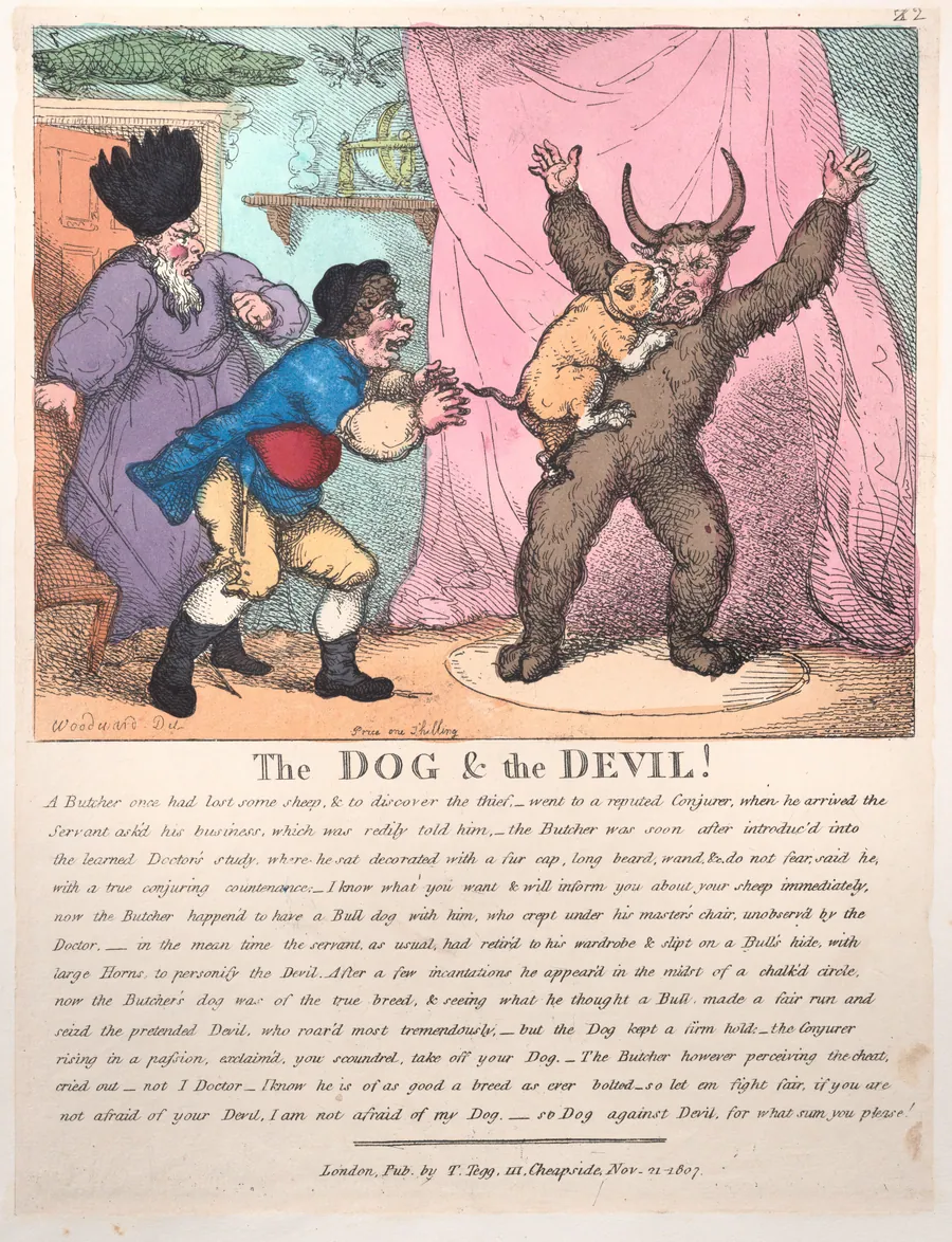The Dog & The Devil by Thomas Rowlandson