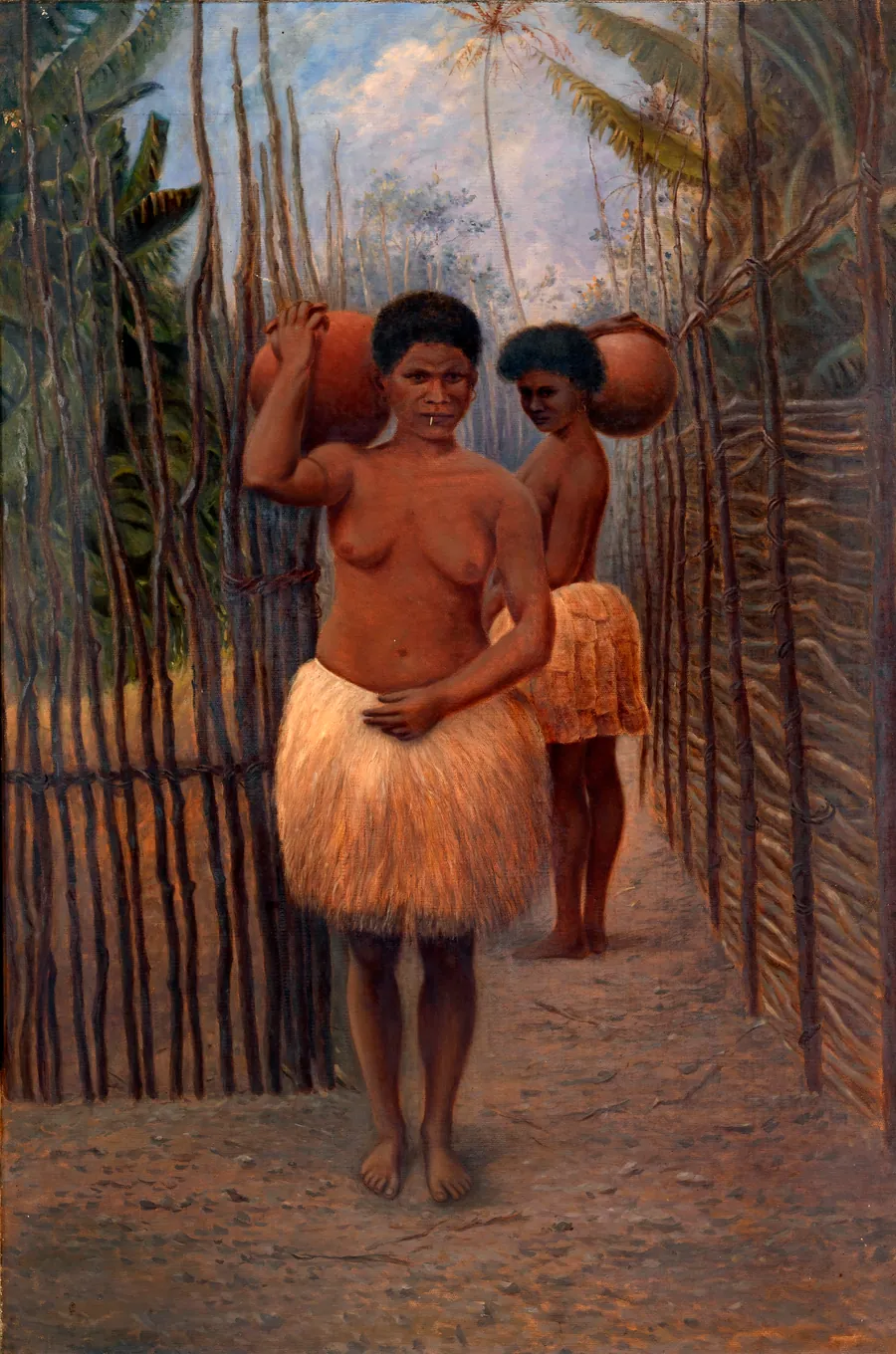 Papuan Women by Antonion Zeno Shindler, 1813 Bulgaria-died Washington, DC 1899