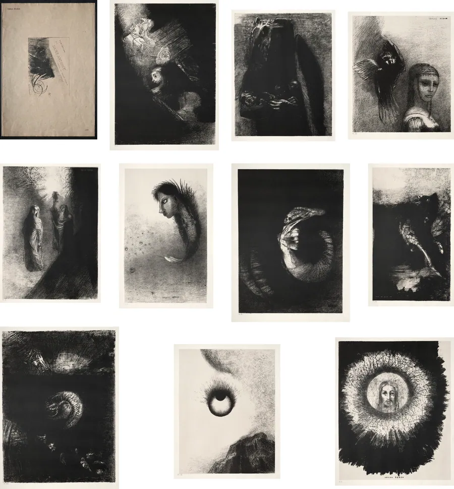 The Temptation of Saint Anthony (First Series) by Odilon Redon