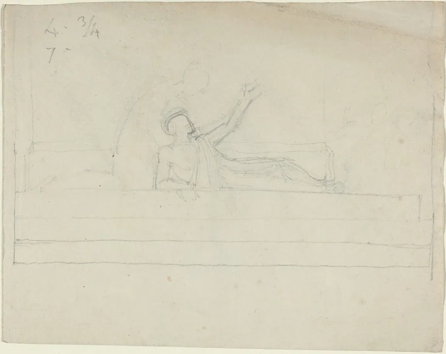 Two Greek Classical Figures by John Flaxman