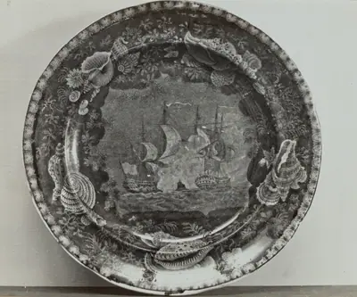 Plate - "Naval Battle"