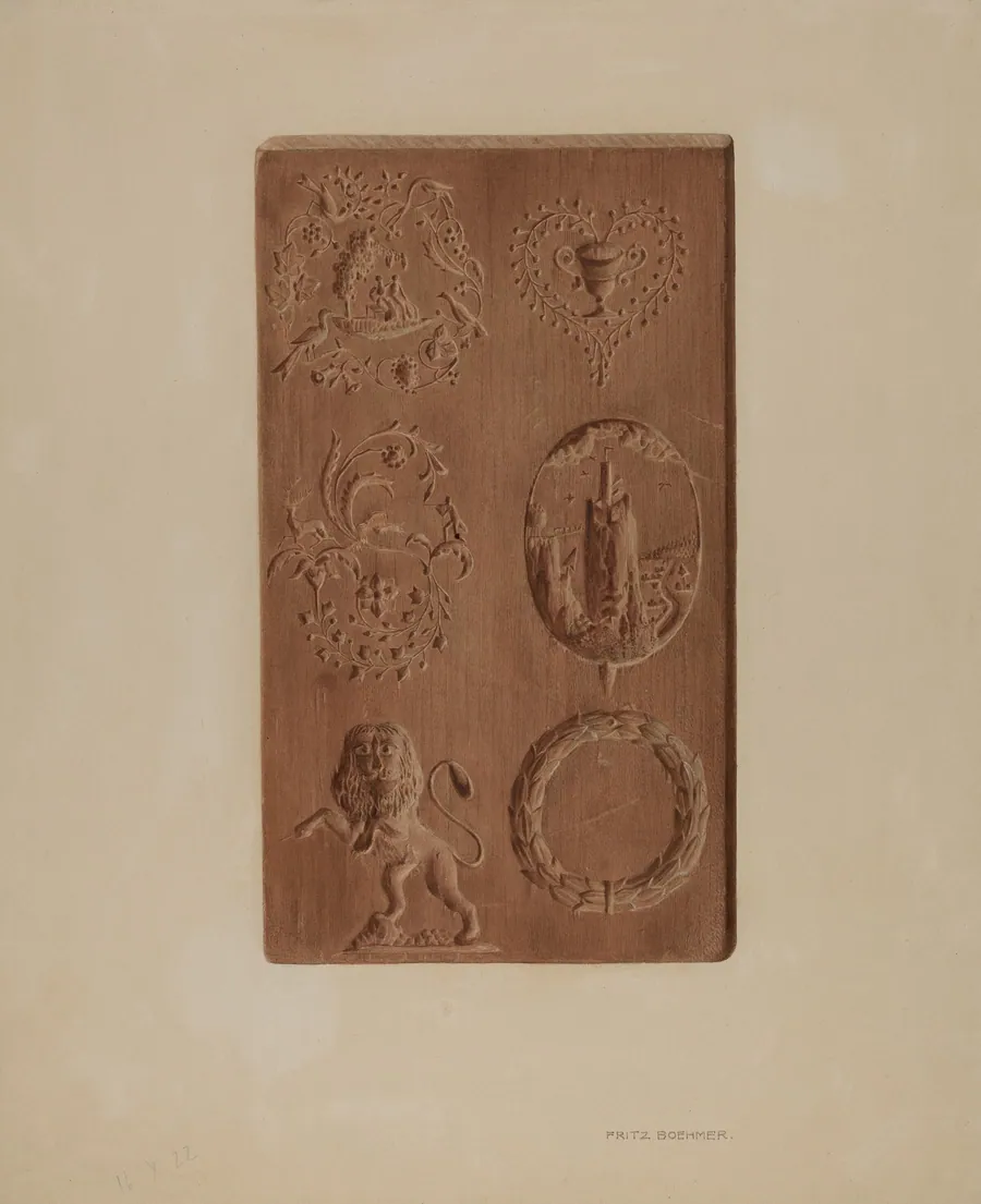 Springerle for Christmas Cookies by Fritz Boehmer