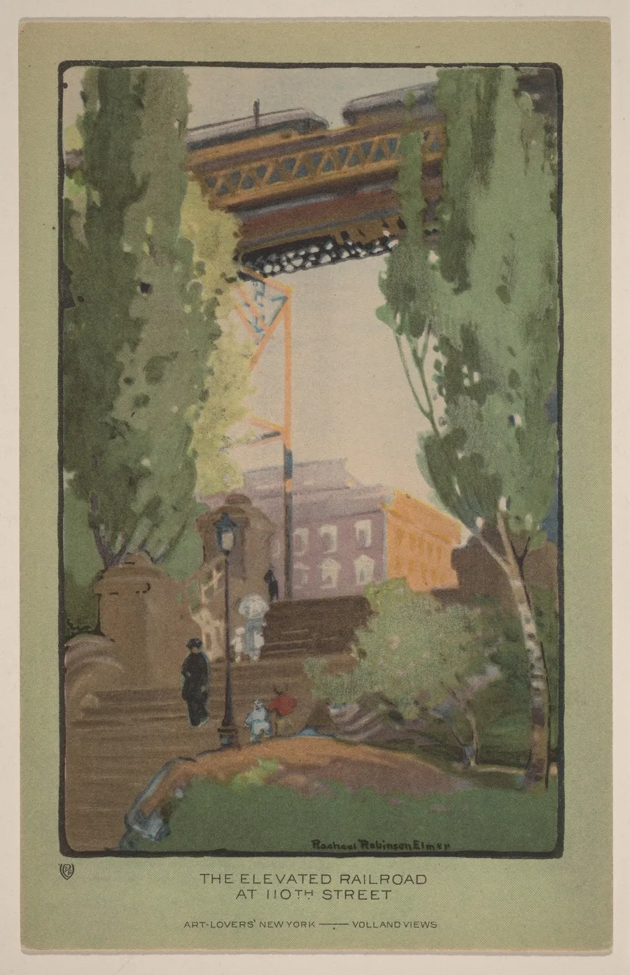 The Elevated Railroad at 110th Street by Rachael Robinson Elmer