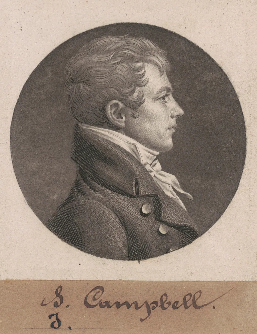 Levin Hicks Campbell by Charles B. J. Févret de Saint-Mémin