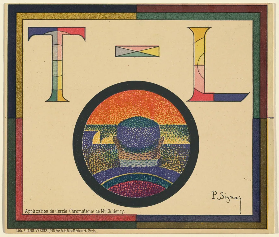 Application du Cercle Chromatique de Mr. Ch. Henry by Paul Signac