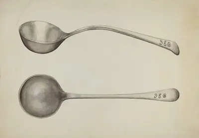 Silver Soup Ladle