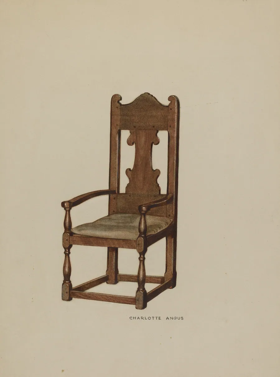 Pa. German Arm Chair by Charlotte Angus
