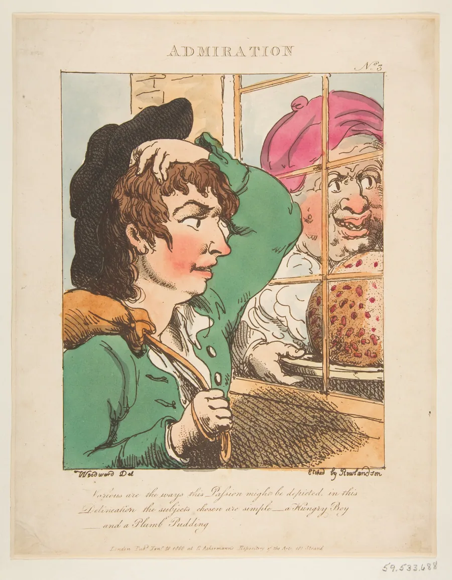 Admiration (Le Brun Travested, or Caricatures of the Passions) by George Murgatroyd Woodward