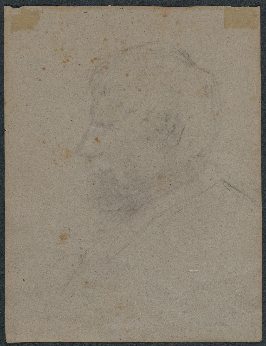 Profile Bust of a Man (verso) by Paul Gauguin