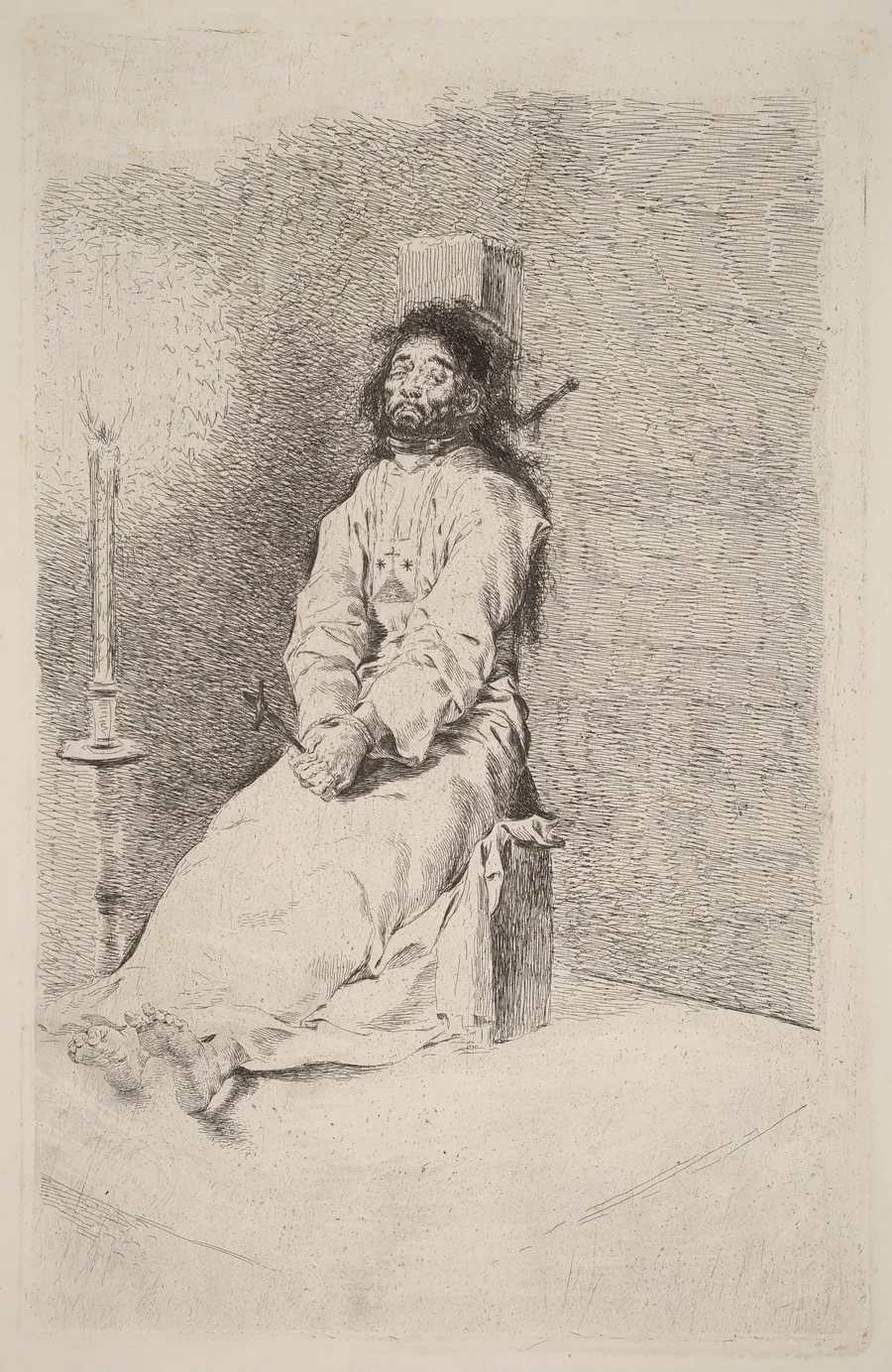 The Garroted Man by Francisco Goya