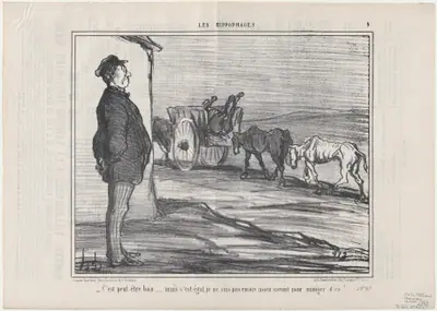 C'est peut-être bon...mais c'est égal..., from Les Hippophages, published in Le Charivari, October 23, 1856