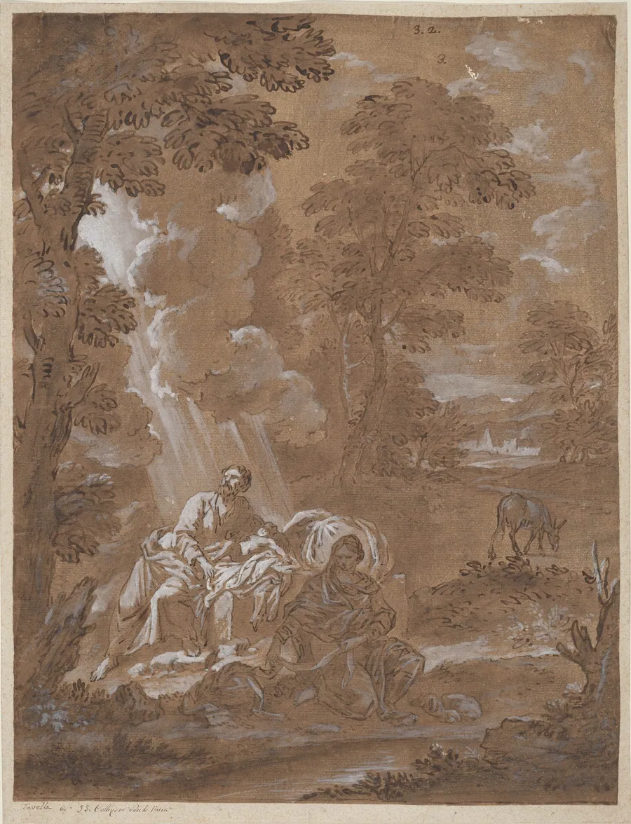 The Rest on the Flight into Egypt by Carlo Antonio Tavella